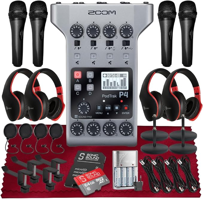 Zoom PodTrak P4 Podcasting Recorder Dropping to Record Low Bundle Price